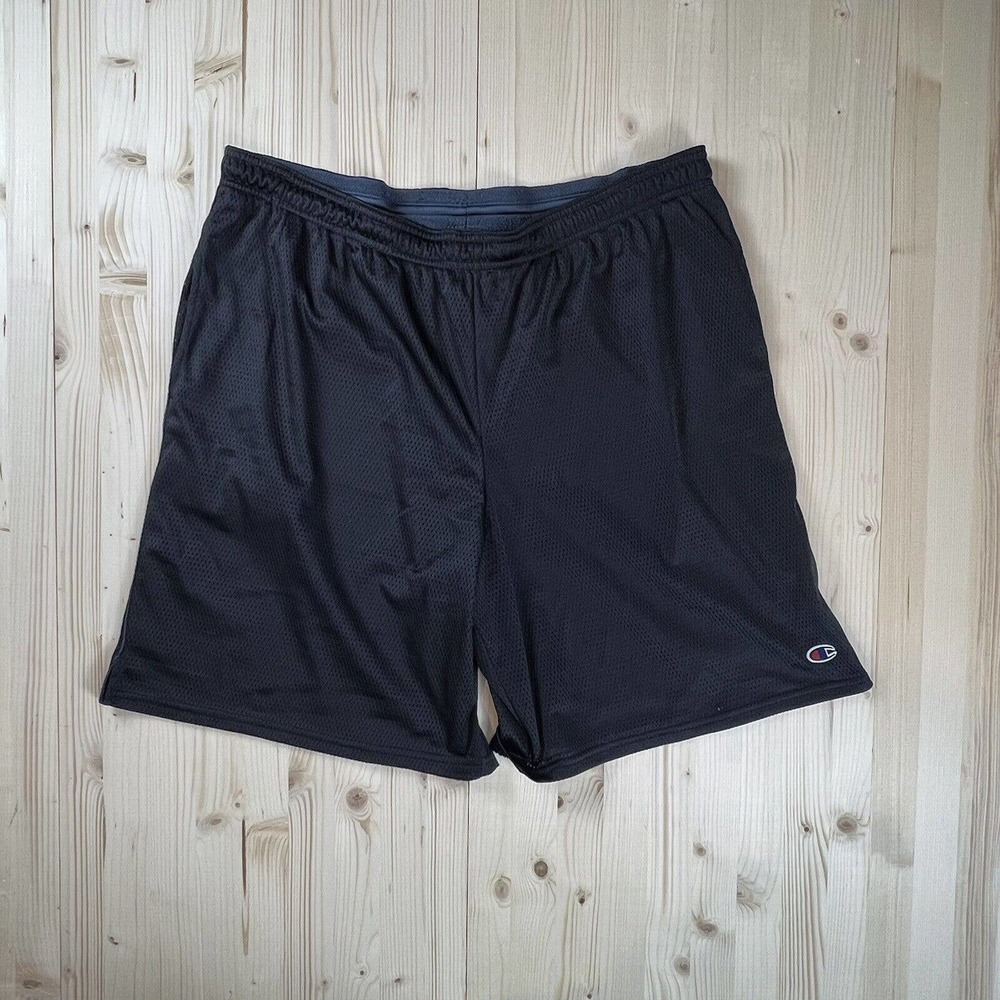 Champion Mens Black 9 in Mesh Basketball Shorts 2XL